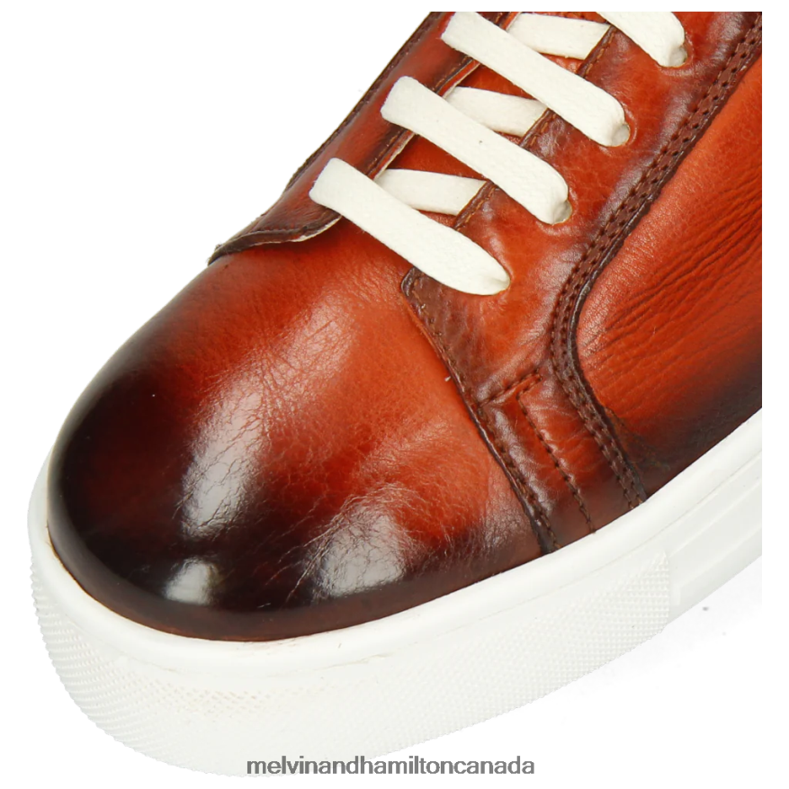 Women Melvin & Hamilton Orange Amber 6 Sneakers P4V68P1863