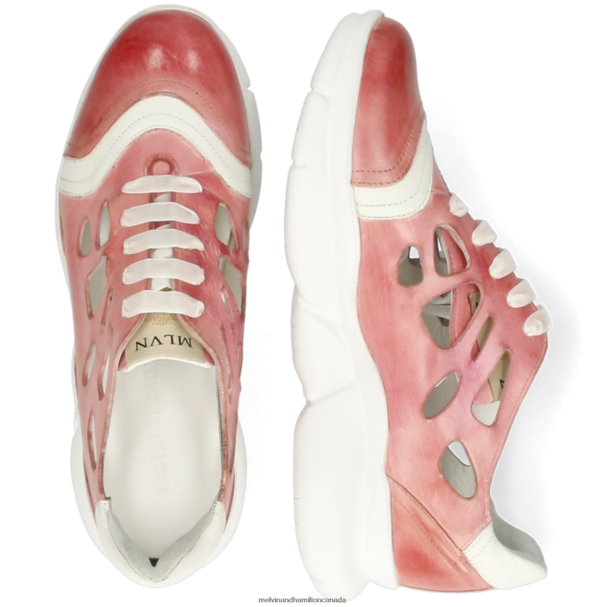 Women Melvin & Hamilton Pink Avril 2 Sneakers P4V68P1837