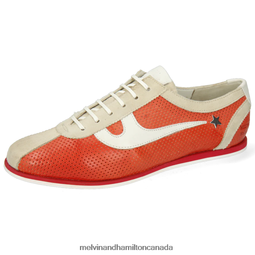 Women Melvin & Hamilton Red Pearl 1 Sneakers P4V68P1871