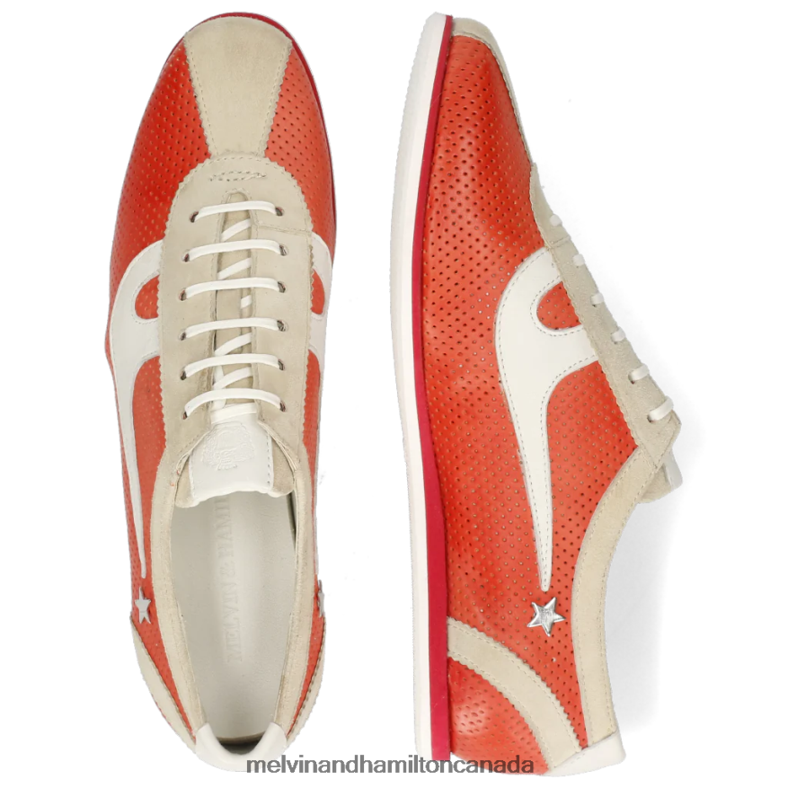 Women Melvin & Hamilton Red Pearl 1 Sneakers P4V68P1871