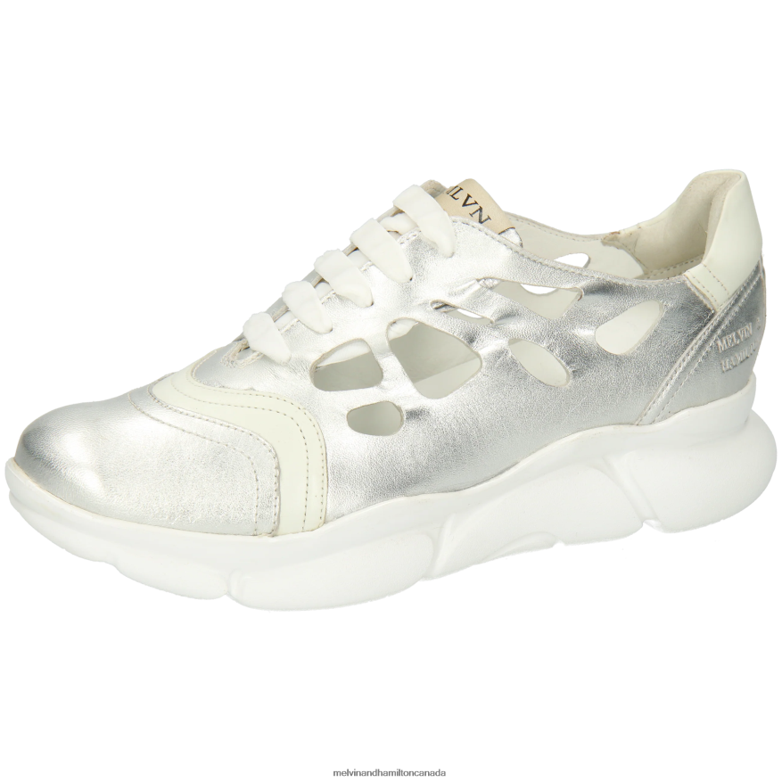 Women Melvin & Hamilton Silver Avril 2 Sneakers P4V68P1815