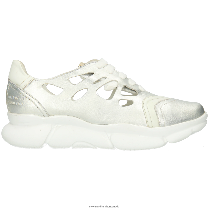 Women Melvin & Hamilton Silver Avril 2 Sneakers P4V68P1815