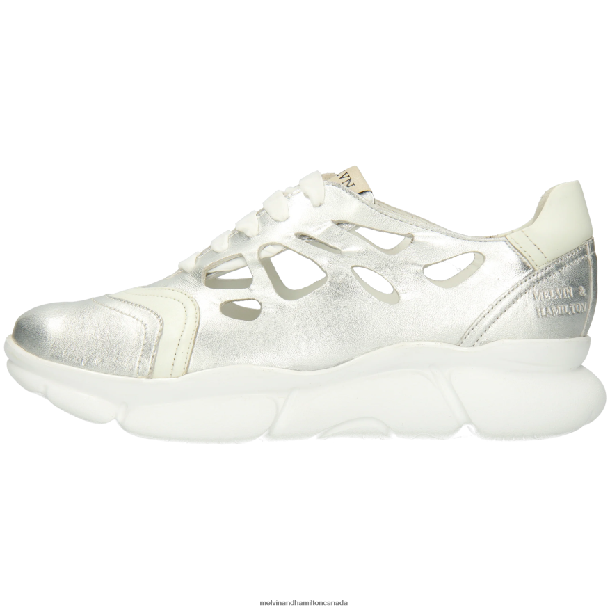 Women Melvin & Hamilton Silver Avril 2 Sneakers P4V68P1815