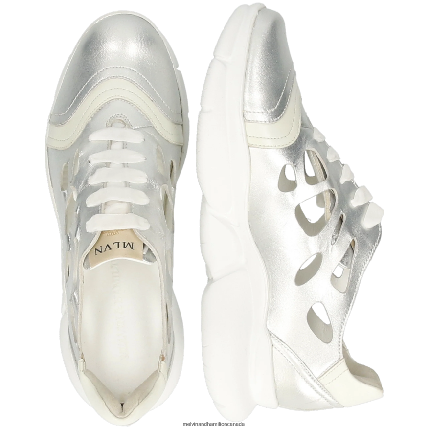 Women Melvin & Hamilton Silver Avril 2 Sneakers P4V68P1815