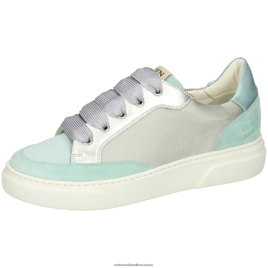 Women Melvin & Hamilton Turquoise Hailey 23 Sneakers P4V68P1788