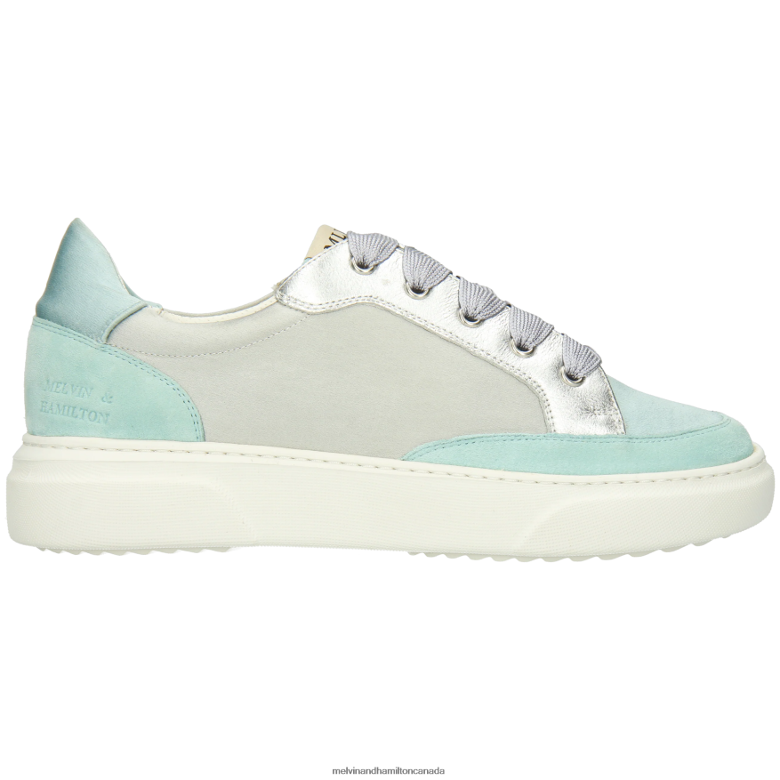 Women Melvin & Hamilton Turquoise Hailey 23 Sneakers P4V68P1788