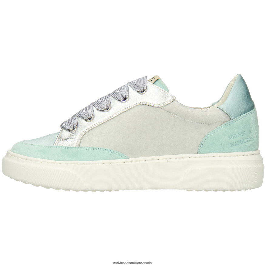 Women Melvin & Hamilton Turquoise Hailey 23 Sneakers P4V68P1788