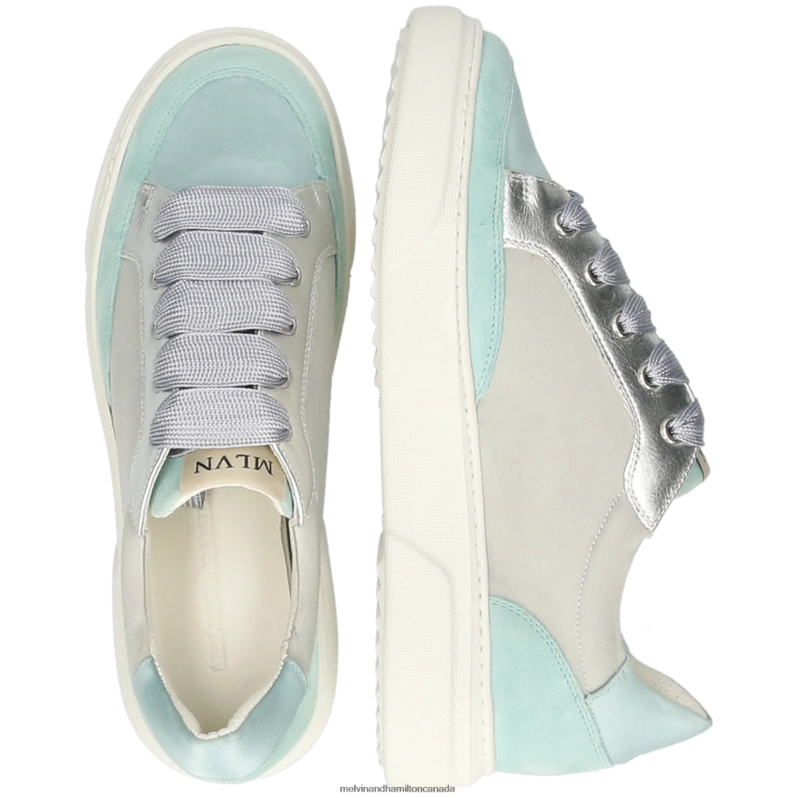 Women Melvin & Hamilton Turquoise Hailey 23 Sneakers P4V68P1788