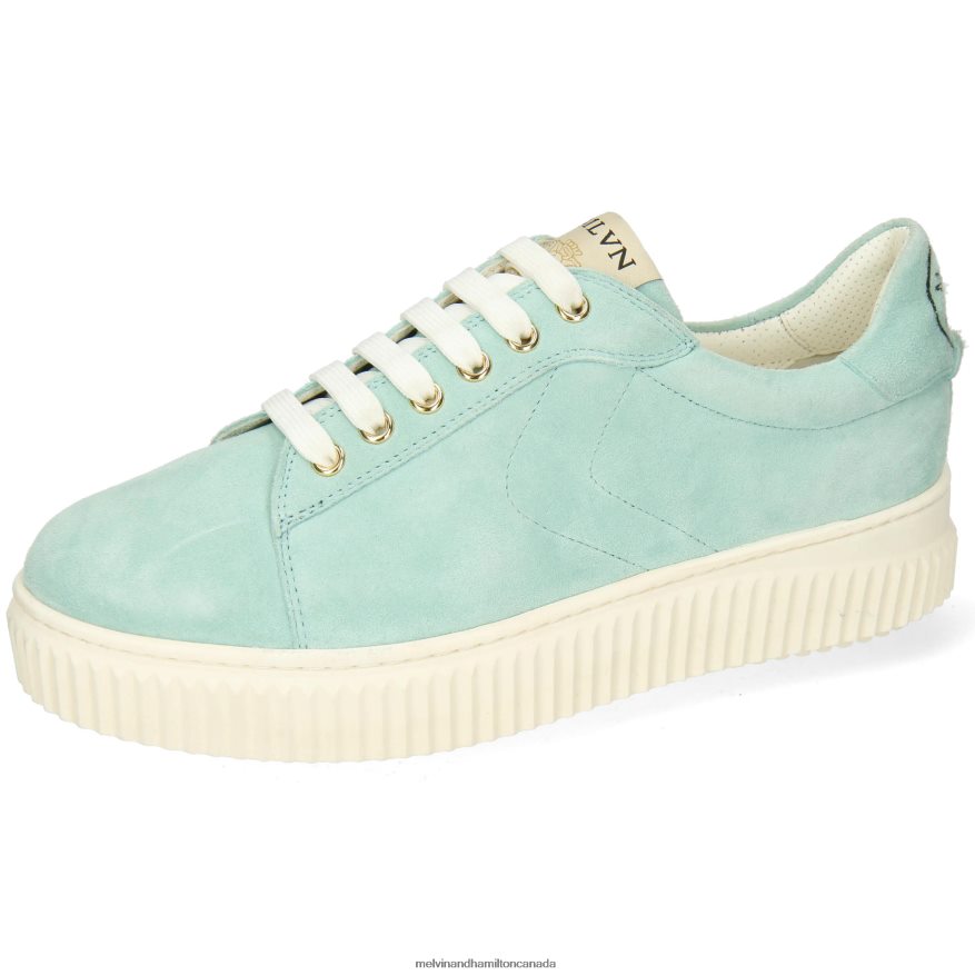 Women Melvin & Hamilton Turquoise Nuri 11 Sneakers P4V68P1776