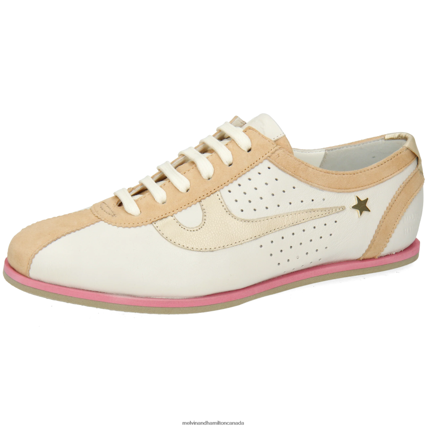 Women Melvin & Hamilton White Pearl 1 Sneakers P4V68P1793