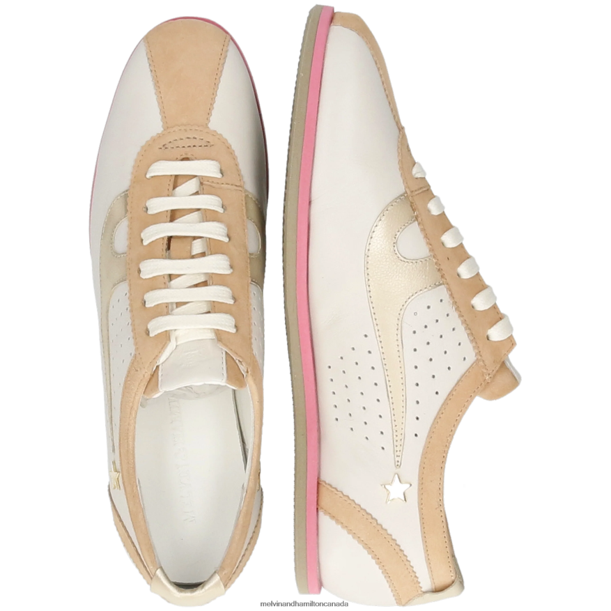 Women Melvin & Hamilton White Pearl 1 Sneakers P4V68P1793