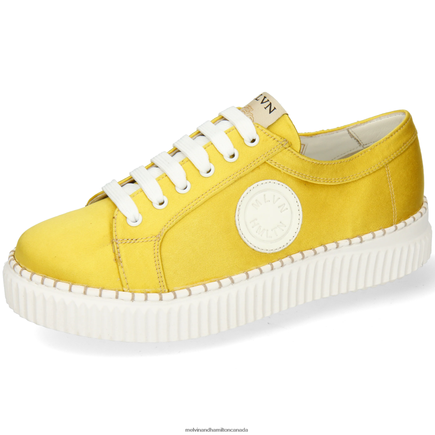 Women Melvin & Hamilton Yellow Nuri 5 Sneakers P4V68P1798